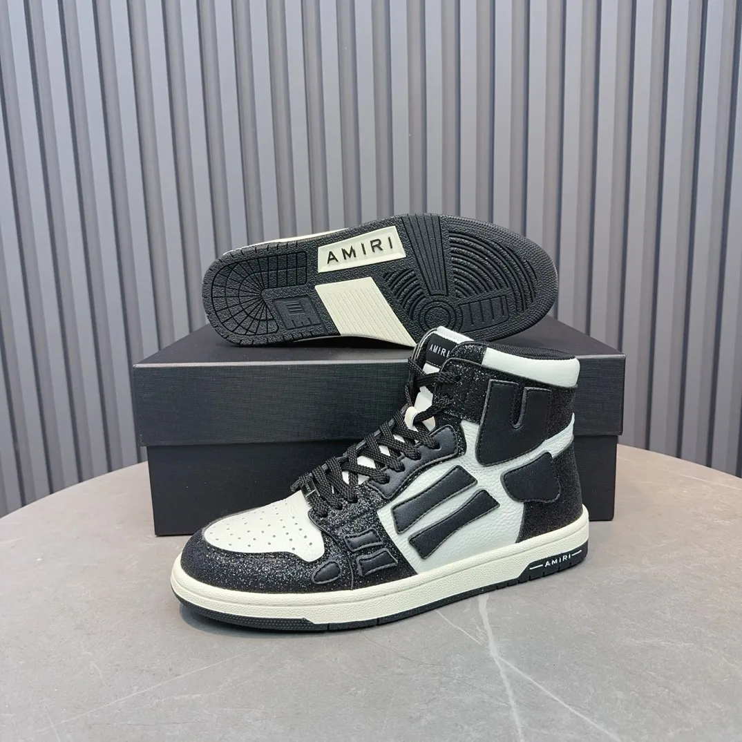 Men's shoes💰620💰 AMIRI AMIRI trendy brand hot sale🔥 Available all year round✅Couples💑 Official website synchronization Imported fabrics 1⃣️ratio 1⃣️Re-engraved, original factory special original sole, 35-45 (38.45. Non-refundable)